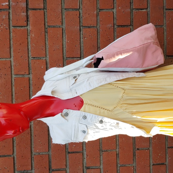 Rebecca Minkoff Pink Canvas Tote Bag - Picture 6 of 12